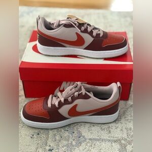 Nike Court Borough Low Recraft GS Burgundy Red DV5456-603 Size 5Y/6.5w New